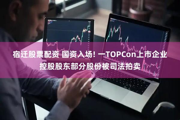 宿迁股票配资 国资入场! 一TOPCon上市企业控股股东部分股份被司法拍卖